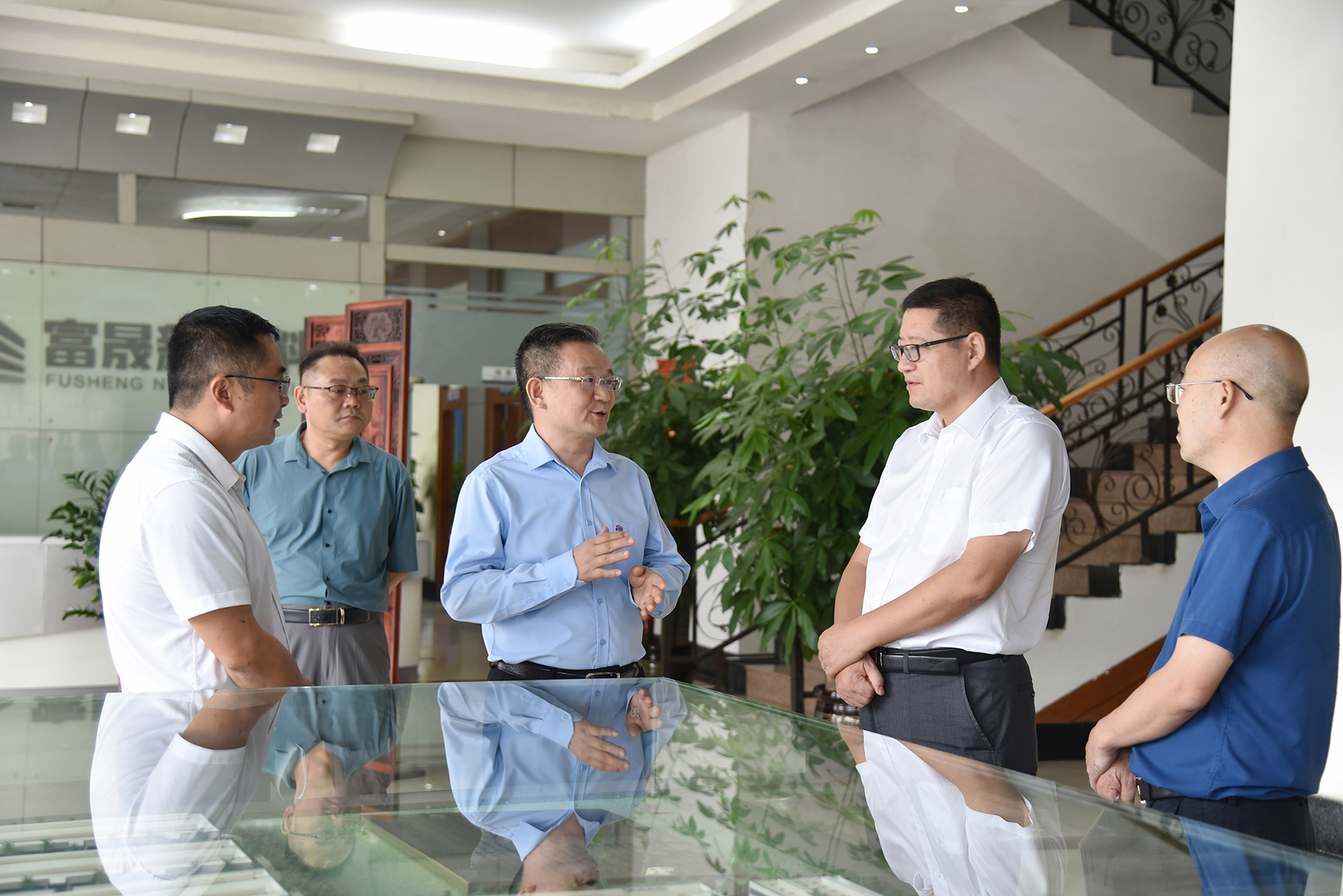 Xu Jun investigates and guides Fusheng’s work