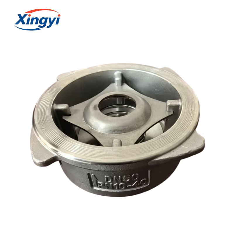 H71 single plate CF8 CF8M full bore wafer check valve 