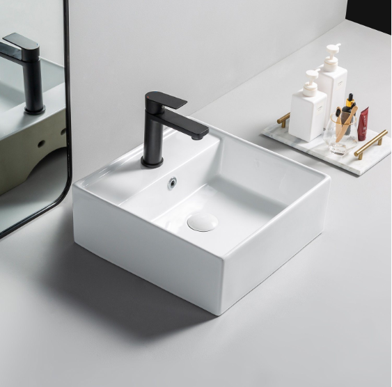 Sanitary Ware Factory Wholesale Bathroom Wc Wash Basin Sink Countertop Mounted Art Basin for Hotel