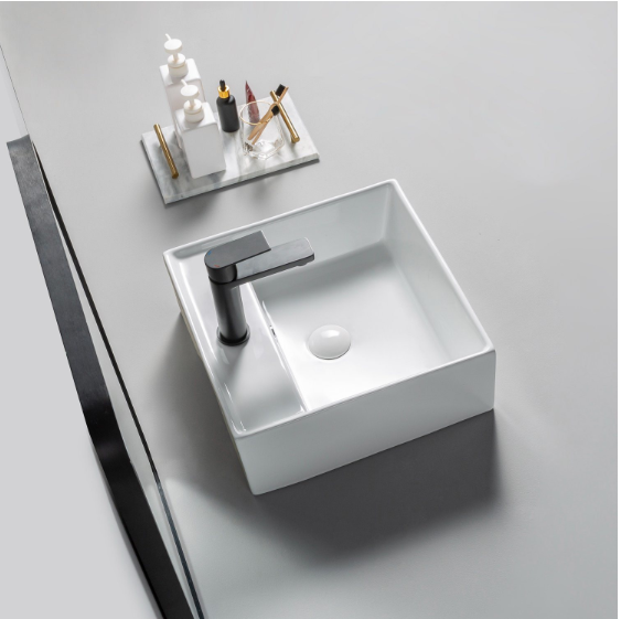 Sanitary Ware Factory Wholesale Bathroom Wc Wash Basin Sink Countertop Mounted Art Basin for Hotel