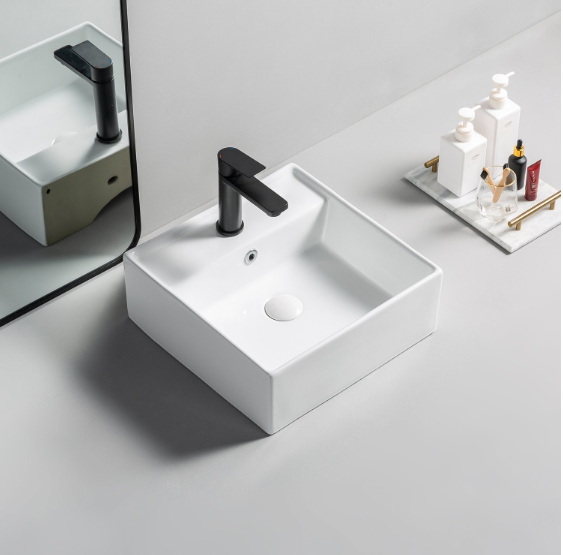 Sanitary Ware Factory Wholesale Bathroom Wc Wash Basin Sink Countertop Mounted Art Basin for Hotel