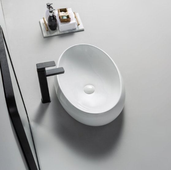 Modern Design Oval Shape High Quality Tabletop Mounted Hand Wash Basin Wholesale Price