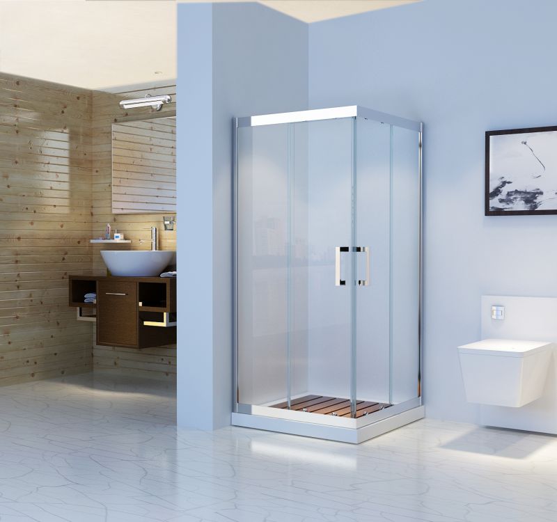 Modern Folding Glass Shower Room Enclosure with Aluminium Alloy Frame