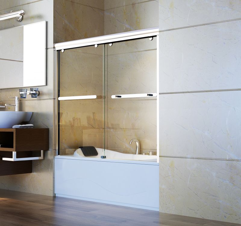 Tempered Glass Double Sliding Door Shower Door Bathroom Shower Enclosure