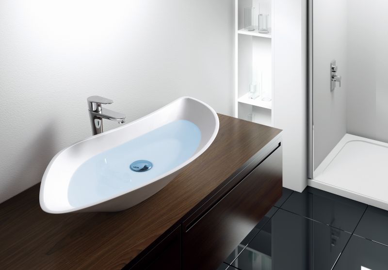 Acrylic Solid Surface Countertop Bathroom Wash Basin for Hotel