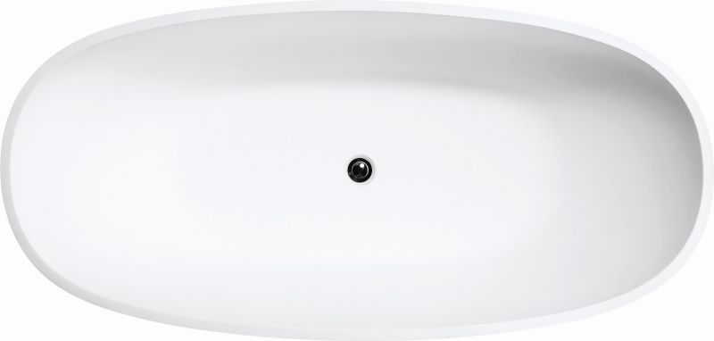 High Quality Artificial Stone Bathroom Bathtubs Furniture White Round Acrylic Bath Tubs