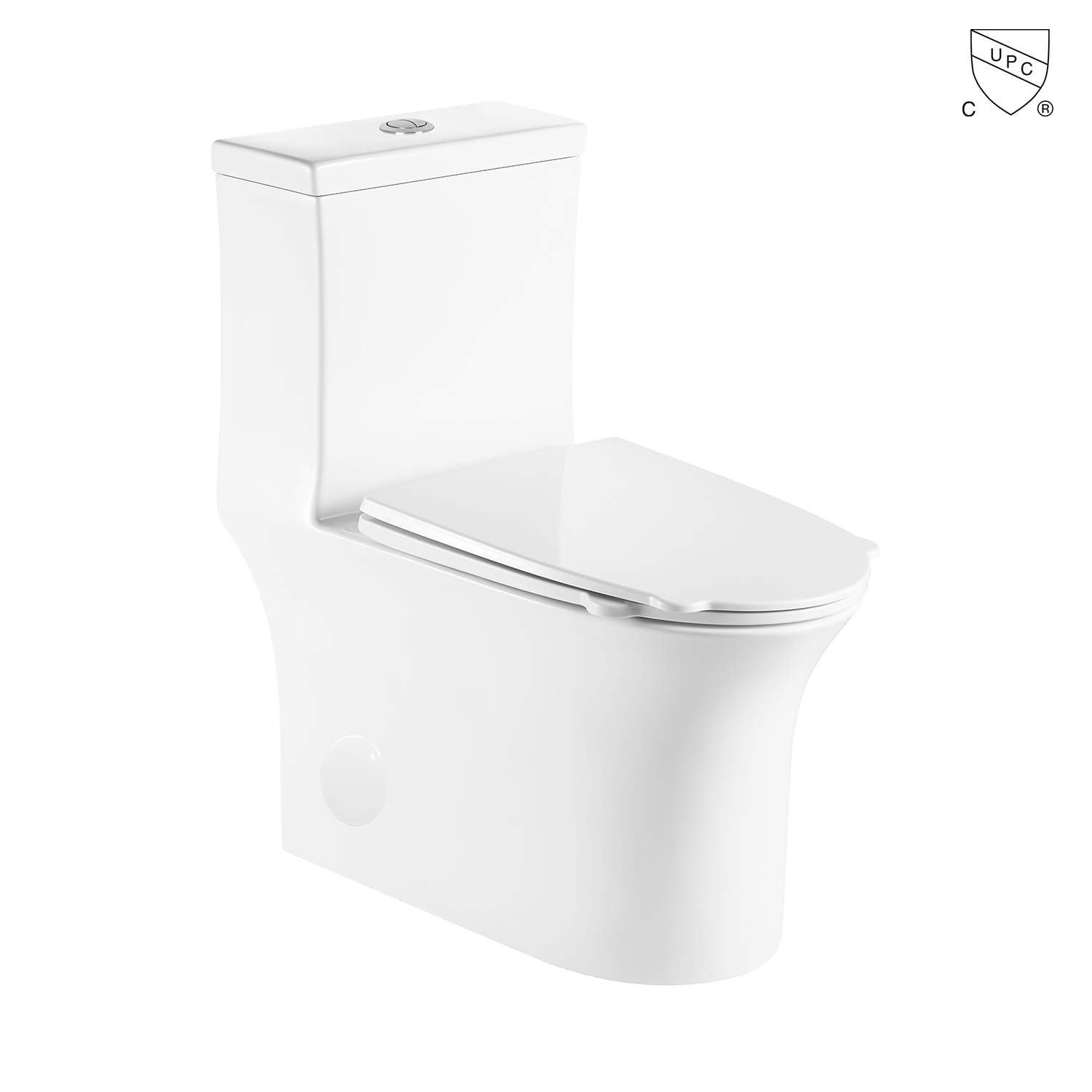 Cupc Certified Sanitary Ware High Efficiency One-Piece Toilet with Comfort Height Ada Toilet Bowl and Dual-Flush and Soft-Close Seat