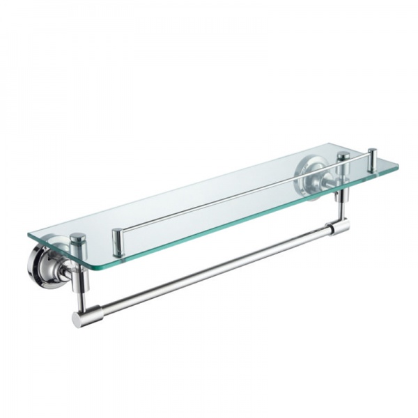 Tempered Glass Bathroom Rack Shelf Wall Hung Mounted Single Glass Rack Bathroom Accessories Glass Shelf
