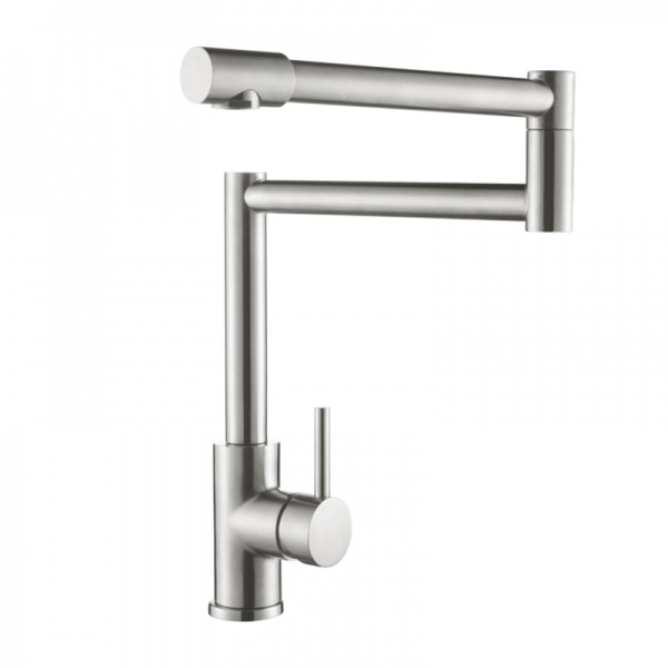 New Product 360 Swivel Extension Folding Stainless Steel Modern Kitchen Faucet for Apartment