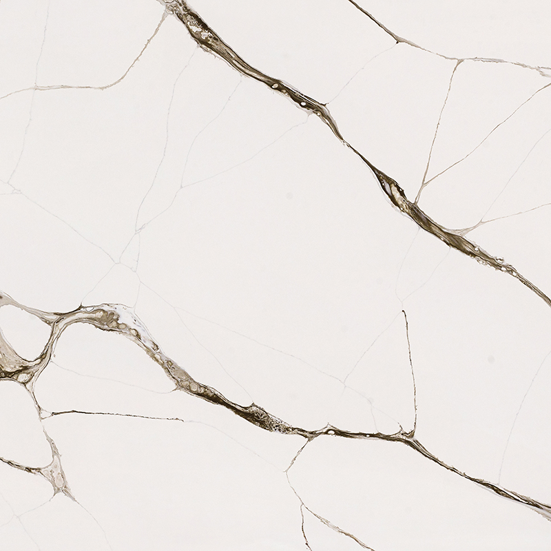 Nordic Style Quartz Stone Slab Pure White Quartz Stone Sheets for Kitchen Countertop Quartz with carrara colors