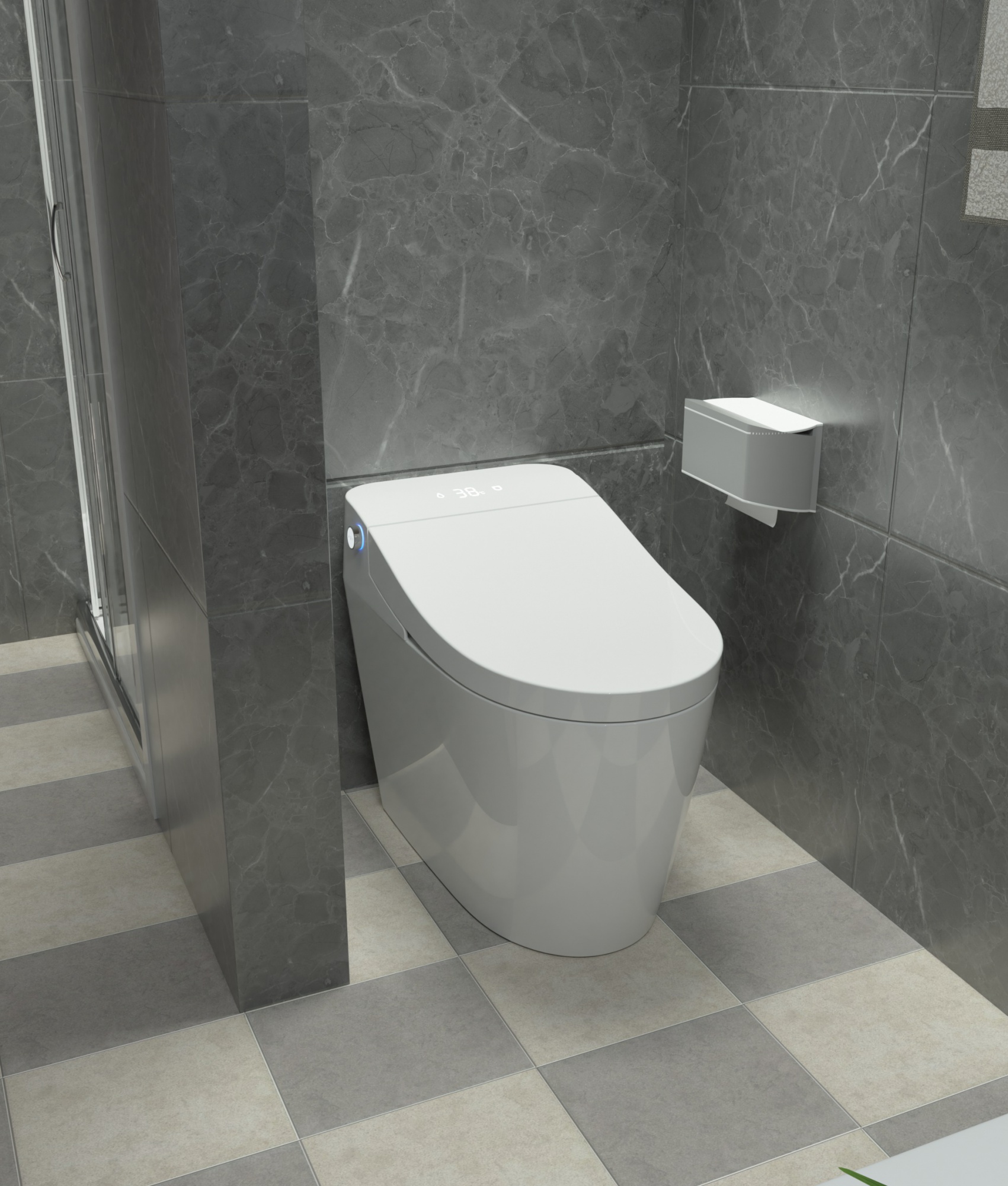 2024 Automatic Sanitary Ware Ceramic Toilet Bowl Bathroom Wc Intelligent Smart Bidet Toilet