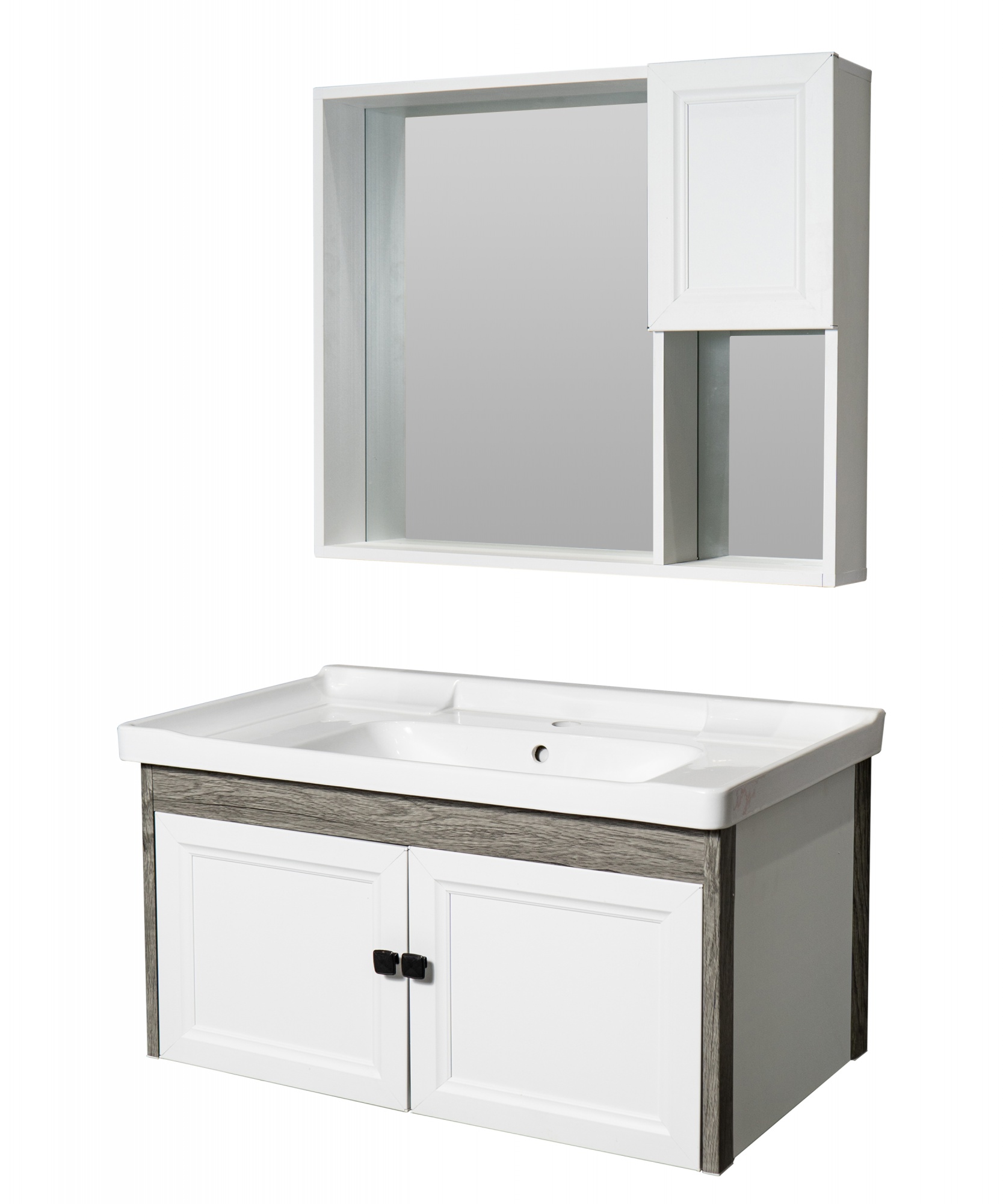 Modern Style Water Resistant Washroom Cabinet Custom Bathroom Vanity Cabinets