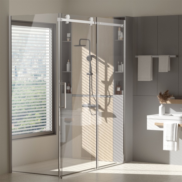 Sanitary Ware Modern Bathroom Shower Enclosure Sliding Shower Door Tempered Glass Shower Room Accessories