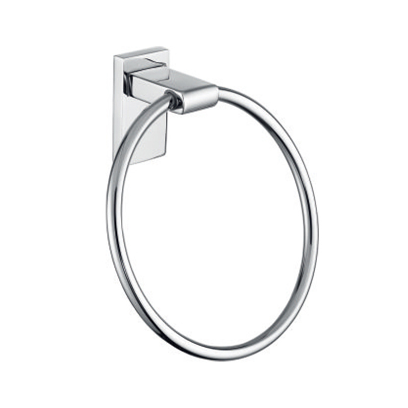 Bathroom Wall Mounted Hardware SUS 304 Stainless Steel Towel Holder Ring for Household Hotel