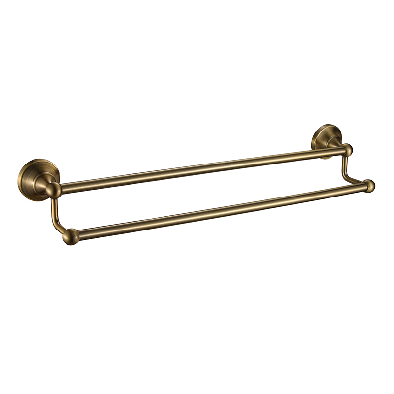 Wall Mounted Towel Bar Rack for Bathroom Double Type Stainless Steel