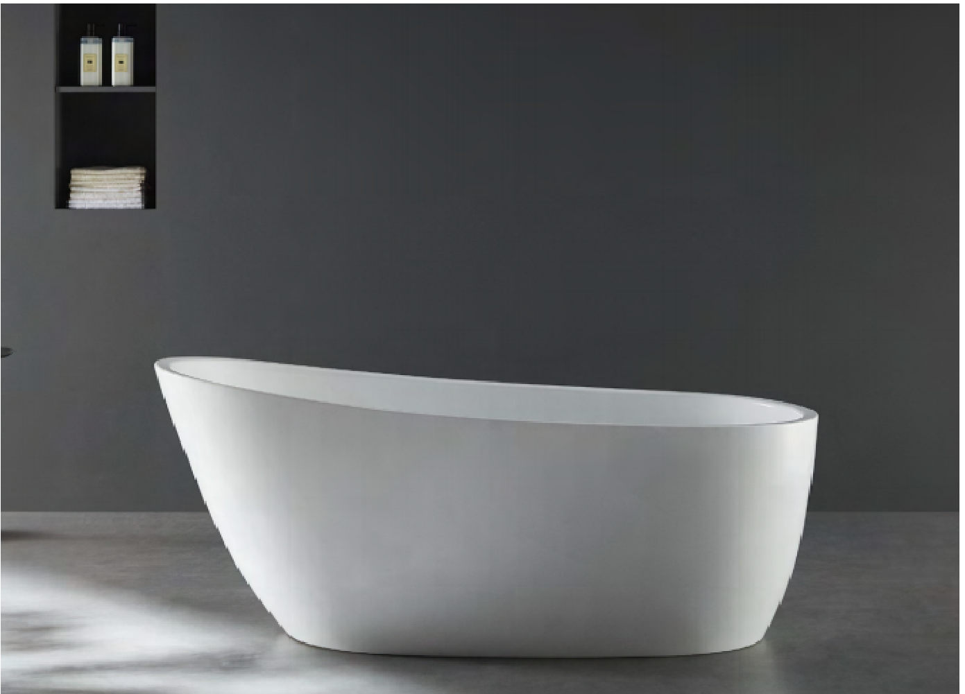 Luxury Sanitary Ware Cupc White Color Freestanding Indoor Bathtub 1.8 M Length Bathroom Bathtub with Outflow Hole