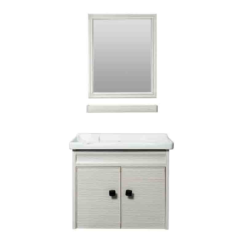 Steel Bathroom Cabinet Customized Carbon Fiber Bathroom Vanity with Basin and Mirror Cabinets
