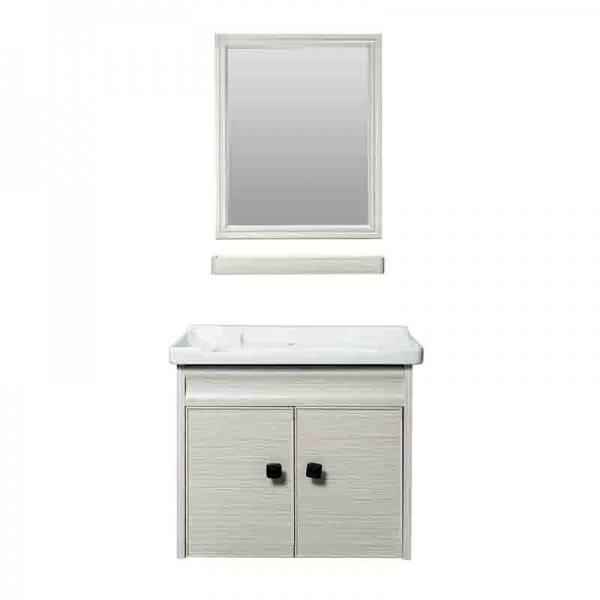 Steel Bathroom Cabinet Customized Carbon Fiber Bathroom Vanity with Basin and Mirror Cabinets