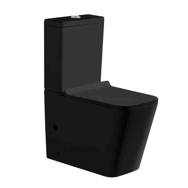 Economic Two Piece Wc Toilet P Trap Dual Flush Rimless Wash Down Bathroom Sanitary Ware Toilet Bowl