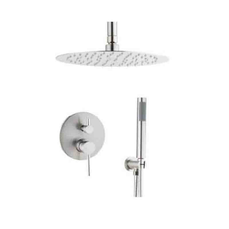 Brass Shower Head Set Waterfall Conceal Thermostatic Shower Set