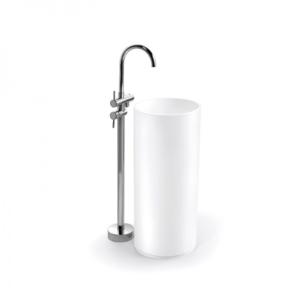 Modern design pedestal basin