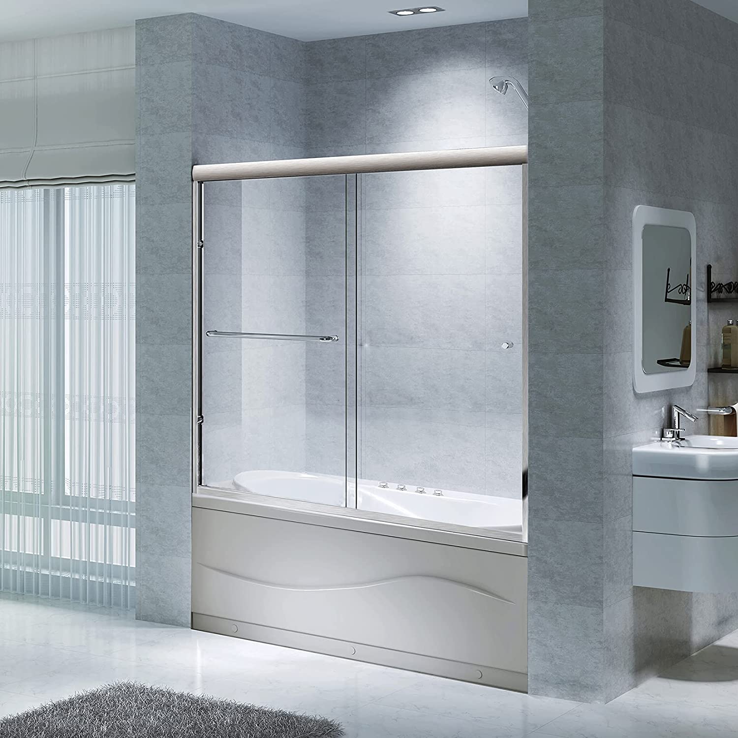 Modern Style Aluminium Profile Shower Partition Bathroom Shower Enclosure 