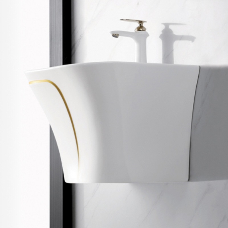 Colorful Sanitary Ware Set Toilet Set Bathroom Design Ceramic Wash Basin Wall Hung Basin