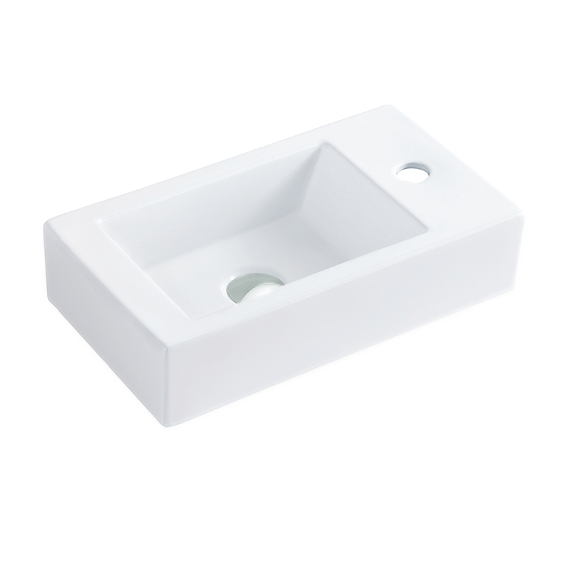 Cupc Custom Ceramic Sanitary Ware Modern Bathroom Wall-Hung Mounted Wash Hand Basin Sink