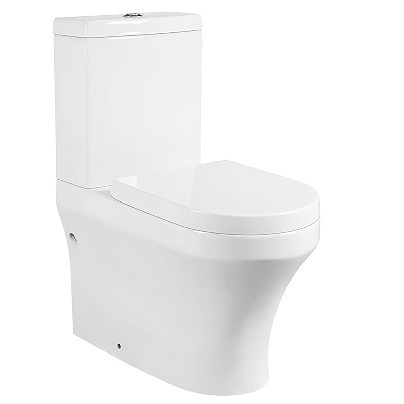 Australian Style Bathroom Ceramic Two Piece Toilet White Color P Trap 180mm Water Closet with CE Watermark