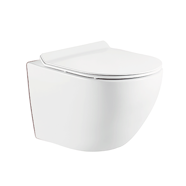 High Quality Ceramica Glossy Wc Mounted One Piece Closet Luxury Wall Hung Toilet-副本