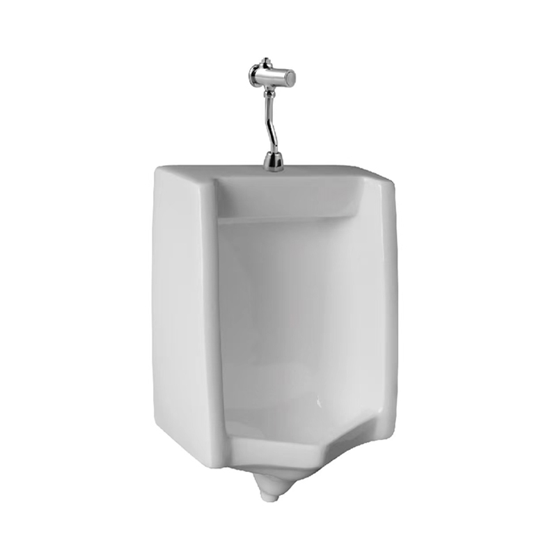 Ceramic Sanitary Ware White Bathroom Wc Toilet Sink Urinal P-Trap Wall Hung Urinal for Men Urinals with Hand Press Flusher