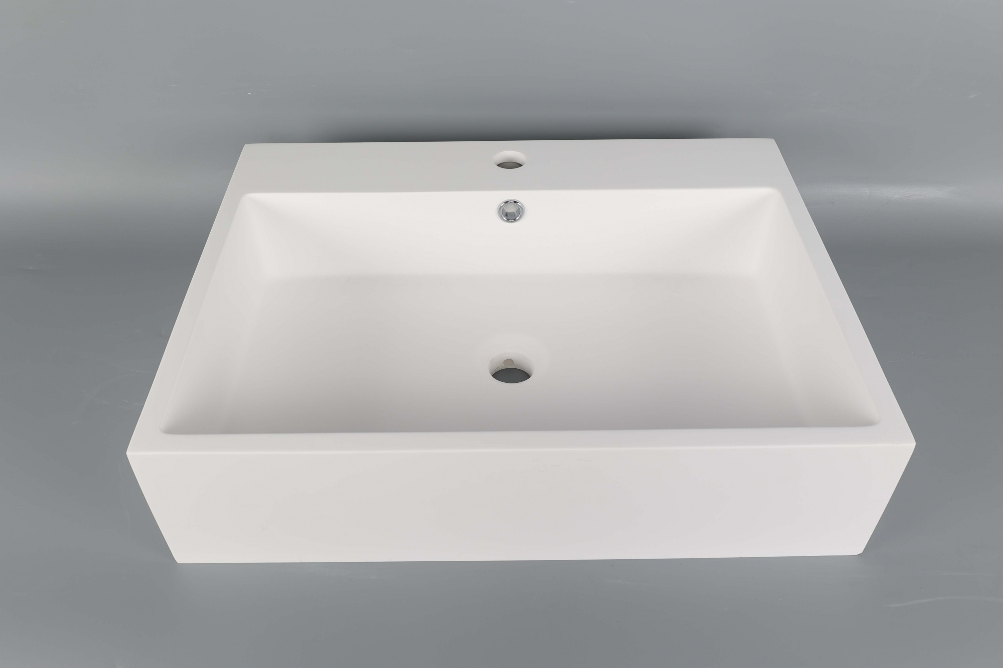 Sanitary Ware Acrylic Solid Surface Wash Hand Basin White Artificial Countertop for Bathroom