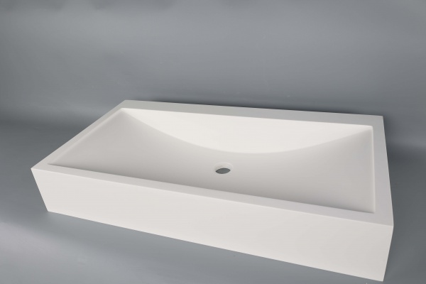 Repairable Solid Surface Acrylic Artificial Stone Countertop Basin Integrated Basin for Bathroom