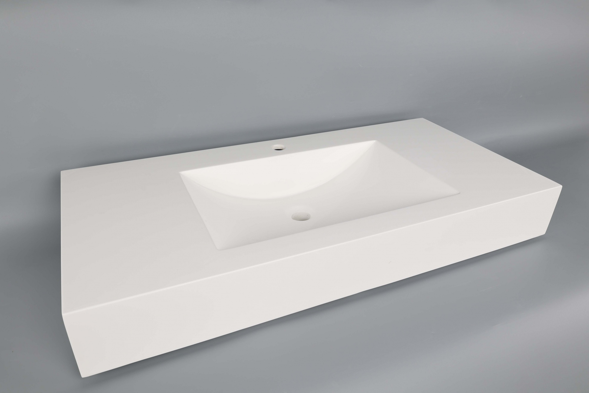 Factory Direct Solid Surface Acrylic Artificial Stone Countertop Basin Integrated Basin for Bathroom