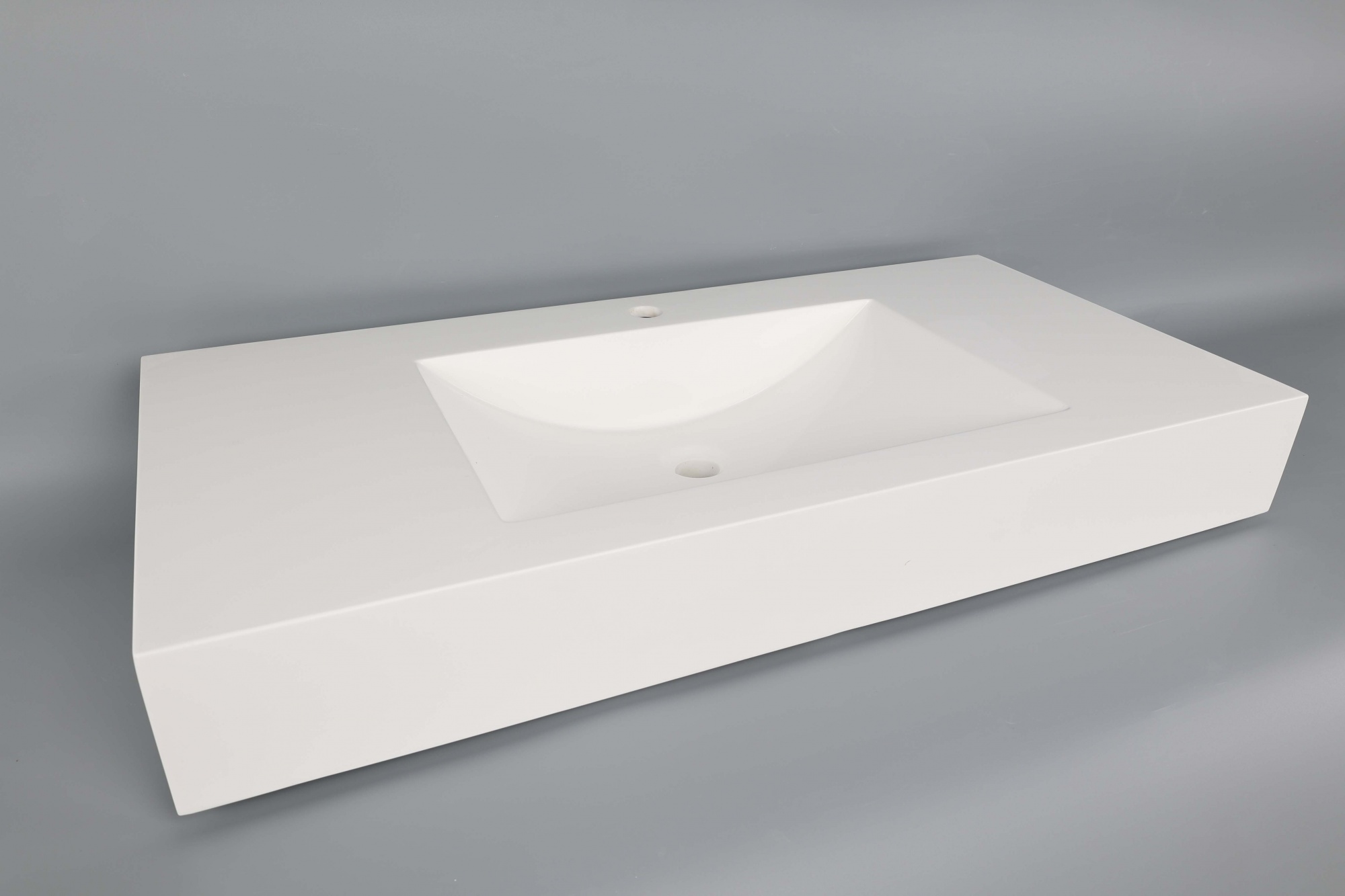 Factory Direct Solid Surface Acrylic Artificial Stone Countertop Basin Integrated Basin for Bathroom