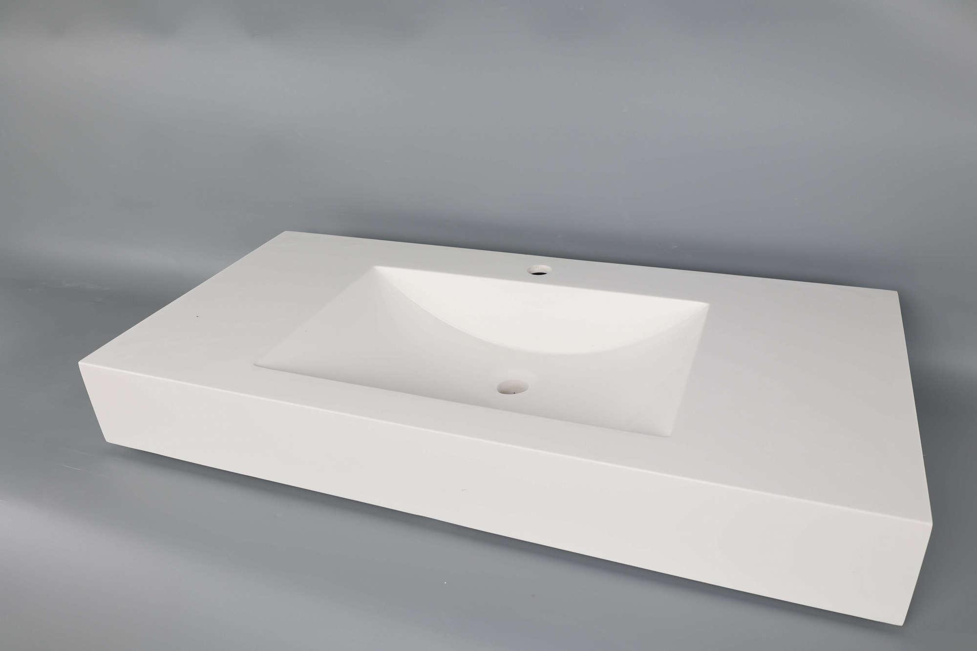 Factory Direct Solid Surface Acrylic Artificial Stone Countertop Basin Integrated Basin for Bathroom