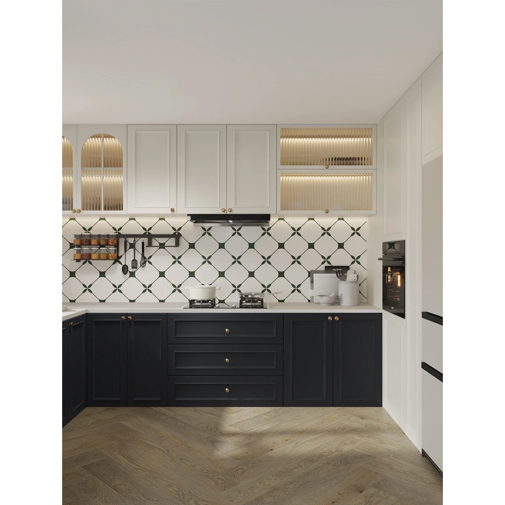 Customized European Kitchen Cabinet with Eco-Friendly Materials