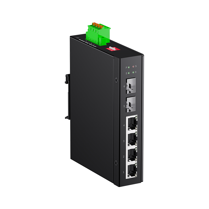 4*10/100/1000Base-T PoE + 2*1000Base-X SFP Industrial PoE Switch