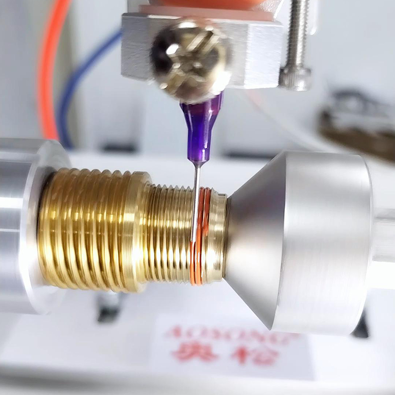 Thread Coating Machine with Syringe Dispensing Screw point anti drop glue machine