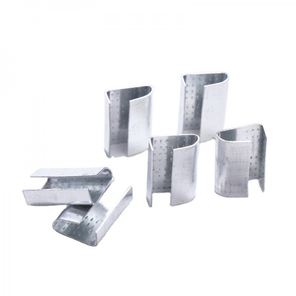 Poly straping metal seals open 1/2