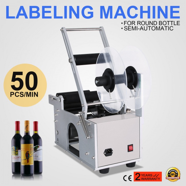 MT50 Semi Automatic Round Bottle Labeling Machine
