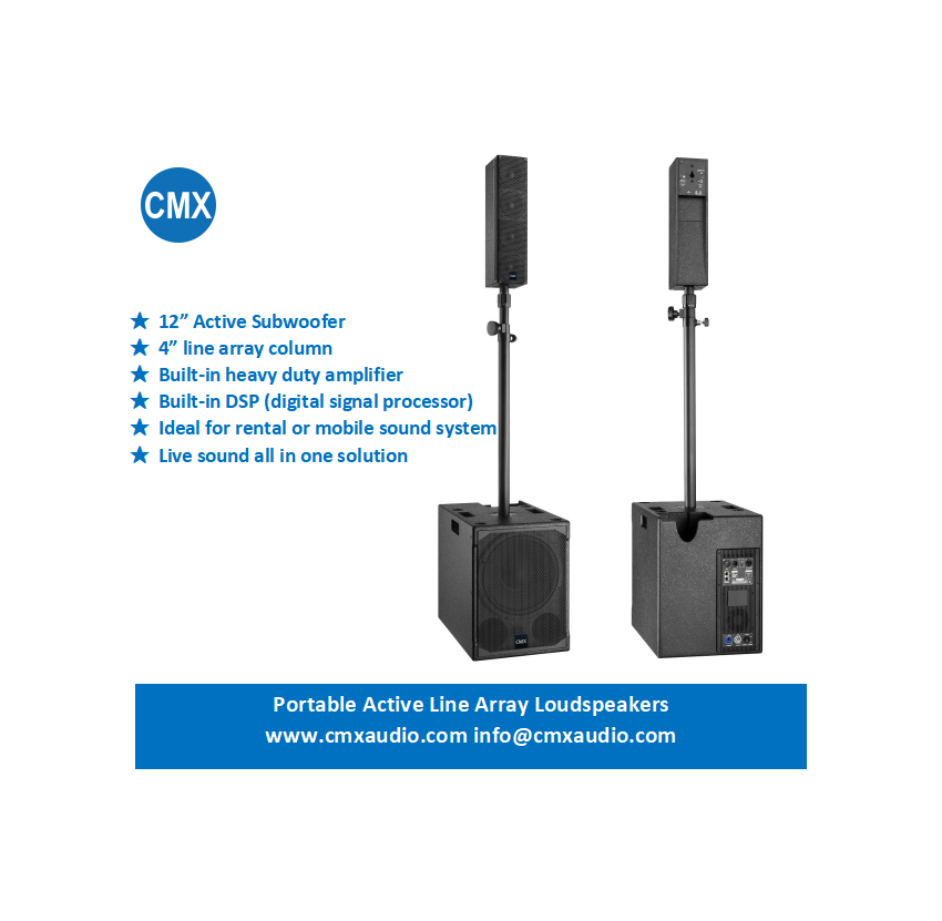 Portable Active Line Array Speaker LASH-12