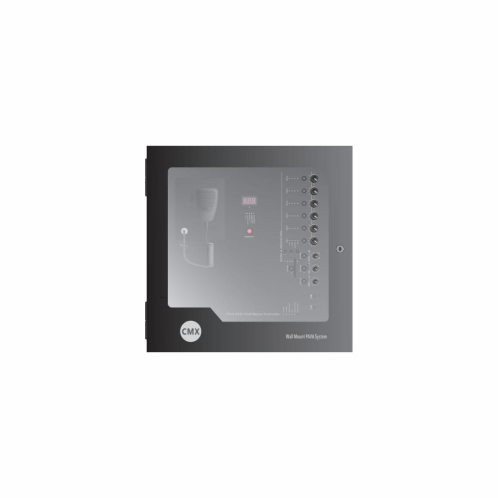 6 Zone Wall Mounted Voice Evacuation System Controller PAVA-6500