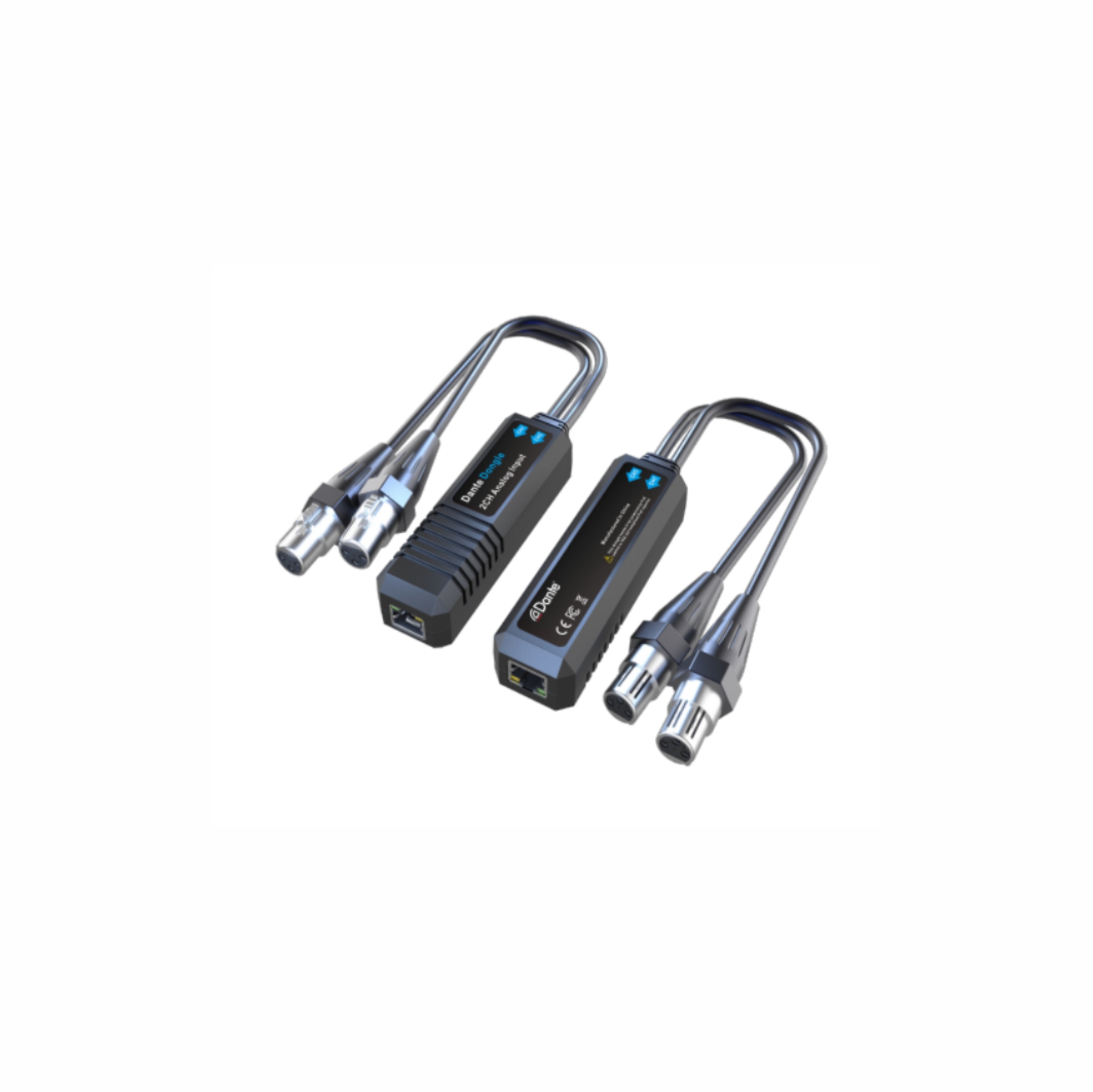DANTE-XI2 Dante 2CH Analog Input Dongle
