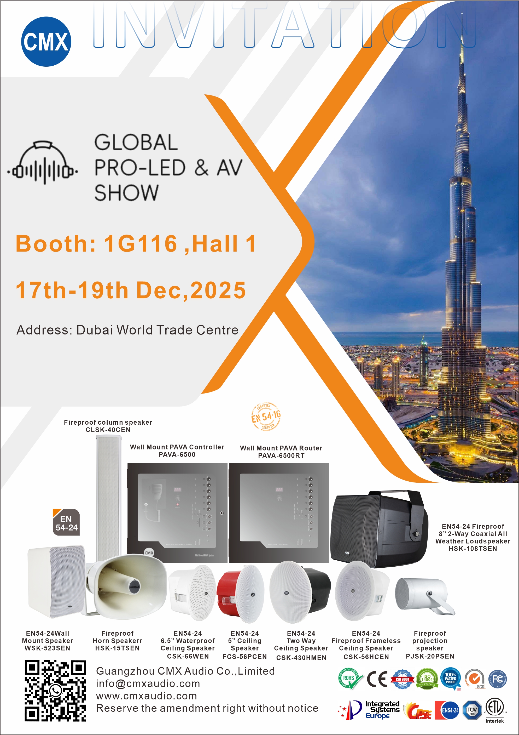 You’re Invited! CMX Audio Debuts at Dubai Expo Next Week – Explore New Opportunities in Audio Innovation