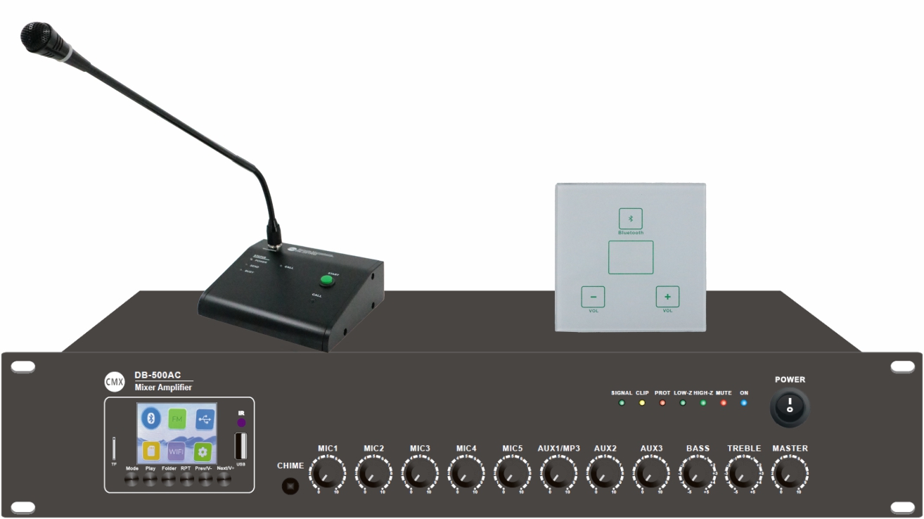 New Single Zone Mixer Amplifier with Remote Mic & Remote Panel Solution