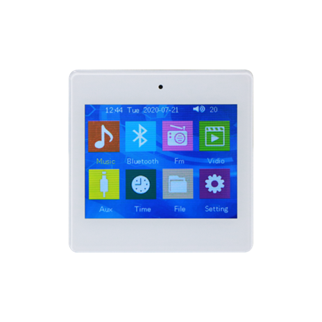 A4 4x25W Wi Fi Music Amplifier with SD/Bluetooth/AUX/AirPlay/DLNA/Line Input/4 Inch Touch Screen Wi Fi Streaming Amplifier A4