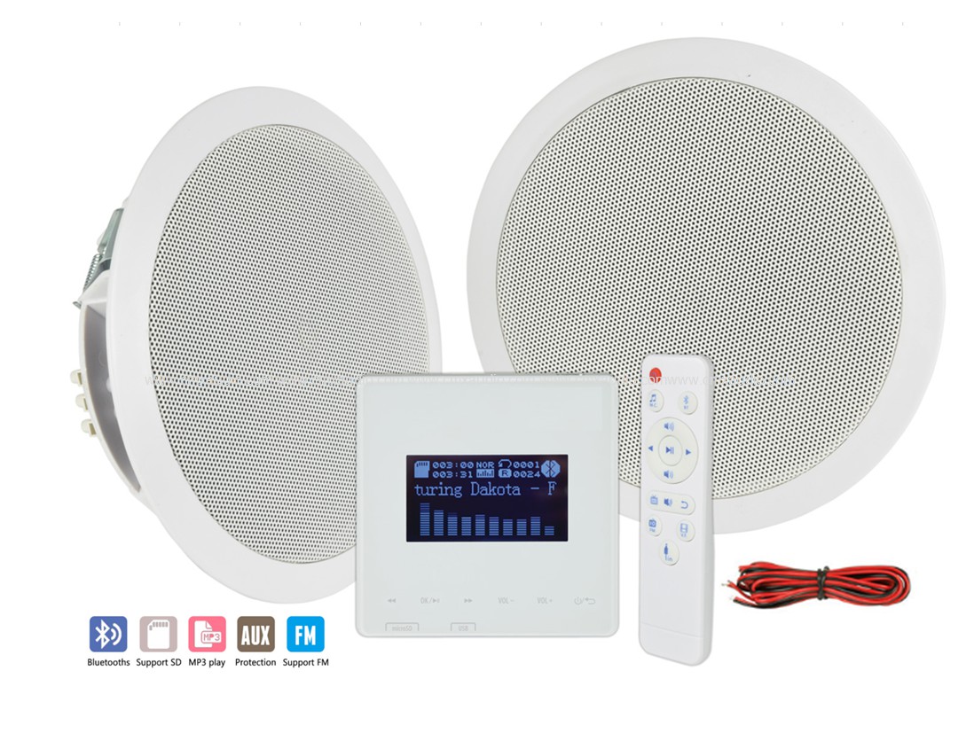 A5D In-Wall Amplifier & Ceiling Speaker Set Wi-Fi Spotify Home Audio Amplifier