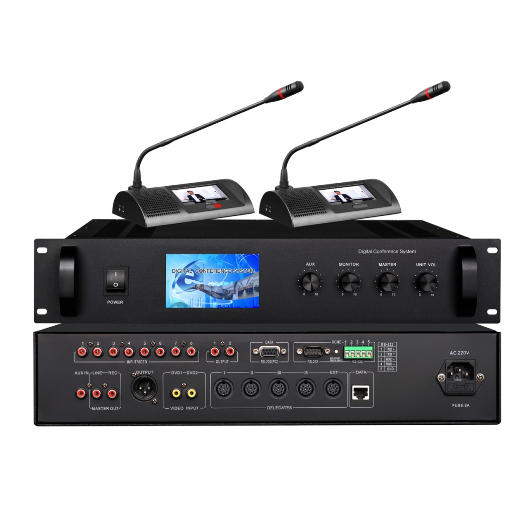 CS-100 Digital AV Conference System Master Controller （Touch Screen） ,  Chairman Unit S101, Delegate Unit S102