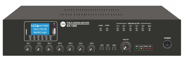 5 Zone Mixer Amplifier with USB/SD/FM/Blue Tooth EA-60Z/EA-120Z/EA-240Z/EA-350Z/EA-500Z/EA-650Z